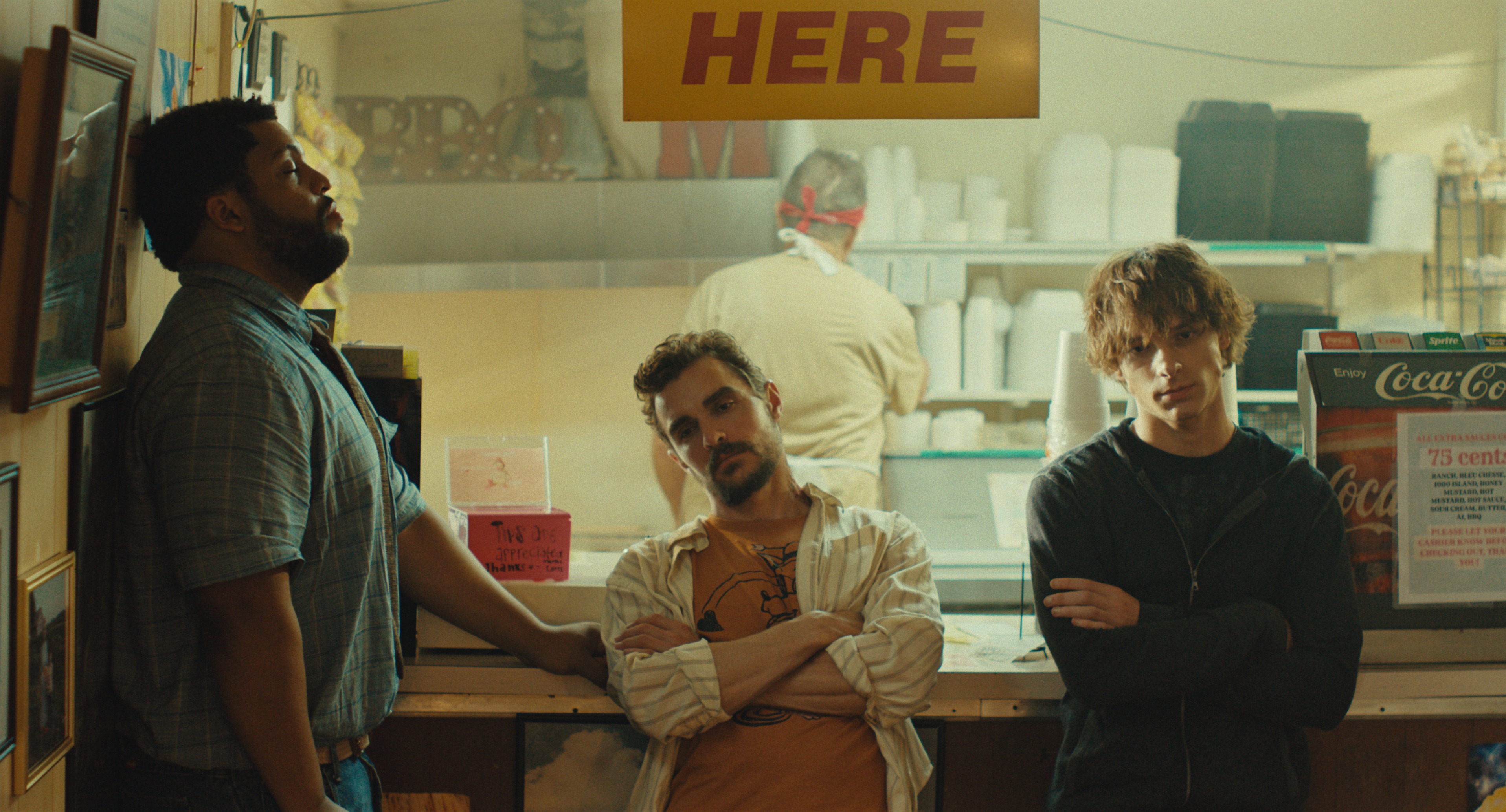 O'Shea Jackson Jr., Dave Franco, and Mason Thames in Macon Blair’s IDIOTS. Courtesy of Independent Film Company. An Independent Film Company Release.