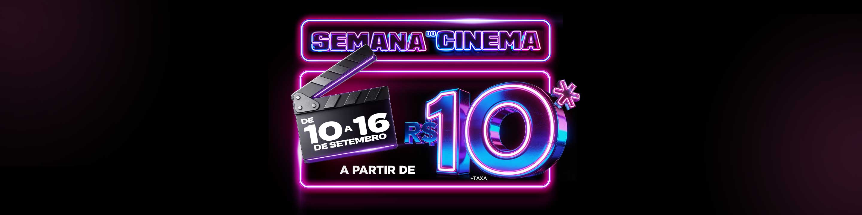 Semana do Cinema 2026 tem ingressos a partir de R$ 10 Semana do Cinema 2026 tem ingressos a partir de R$ 10 — imagem de capa da notícia sobre Cinema