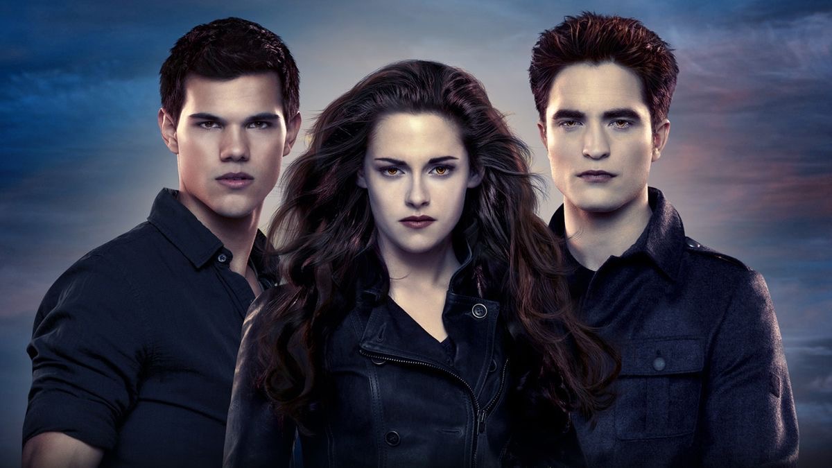 Bella, Jacob e Edward em Crepúsculo